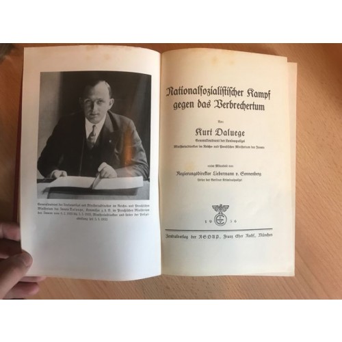 Daluege, Kurt (General der preußischen Landespolizei): Nationalsozialistischer Kampf gegen das Verbrechertum