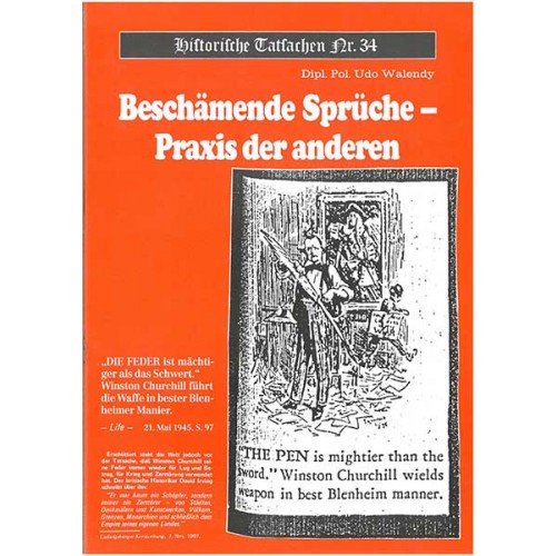 Historische Tatsachen Nr. 34 - Beschämende Sprüche - Praxis der anderen