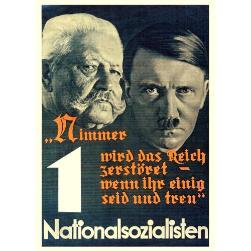 Plakat „Nimmer wird das Reich zerstöret ..."